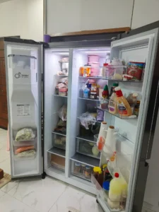 محیط داخل یخچال الجی j257